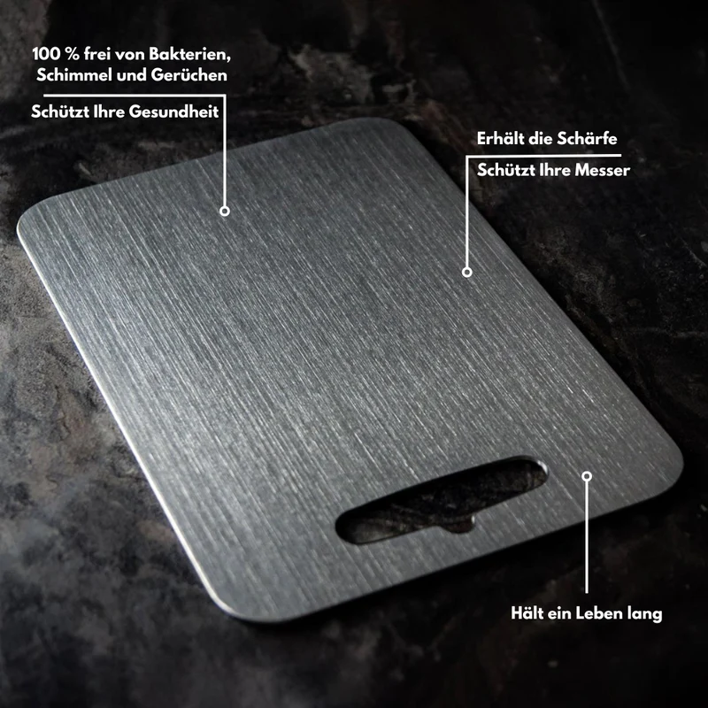 Skærebræt i 100% ren titanium