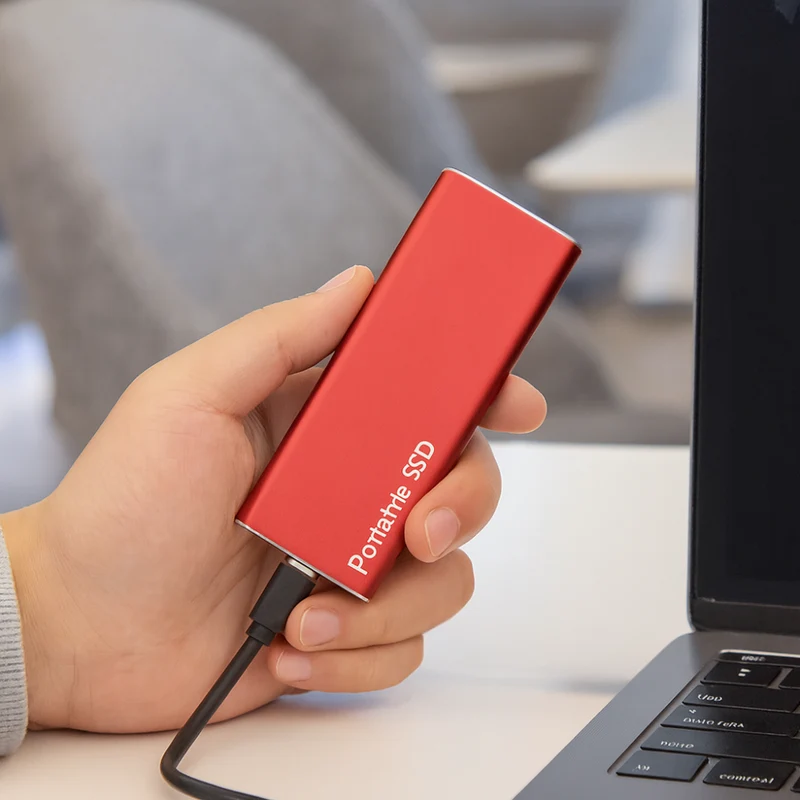 Bærbar ekstern SSD, Aluminium, Hurtig Lagringsenhed