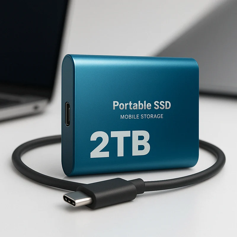 Kompakt, bærbar SSD – Hurtig lagerløsning til PC og bærbar computer