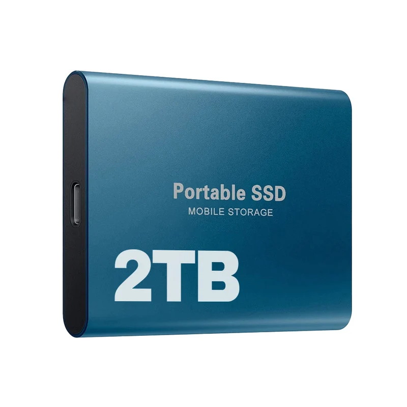 Bærbar ekstern SSD, USB-C, Højhastighed Solid State Drive