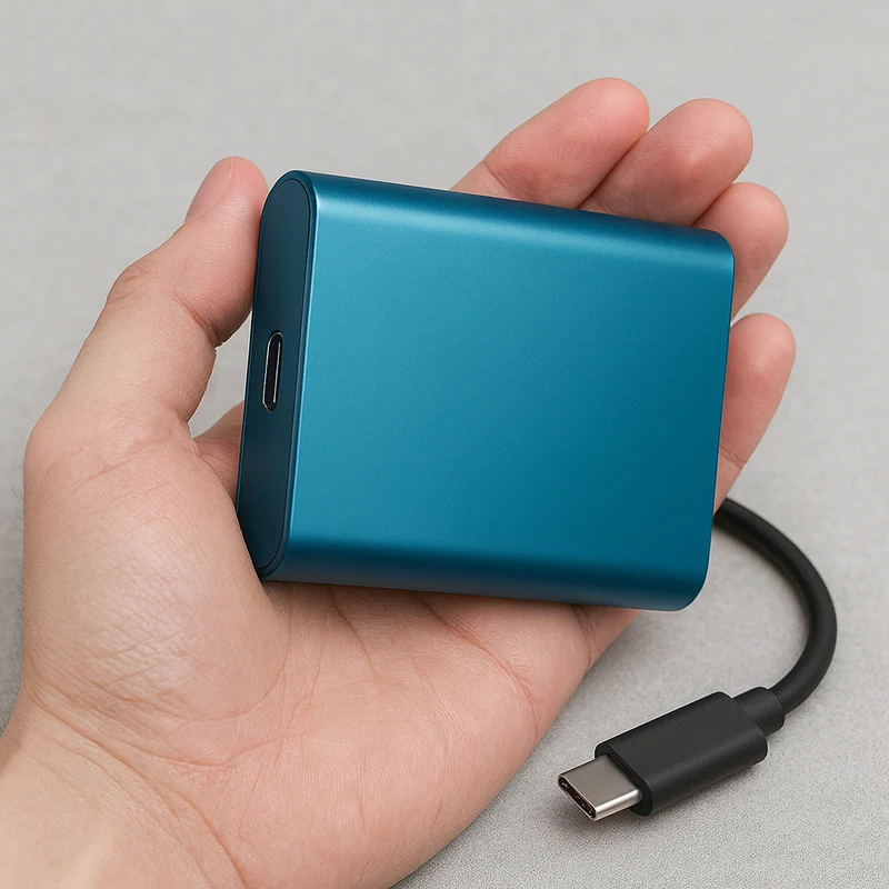Bærbar ekstern SSD, USB-C, Højhastighed Solid State Drive