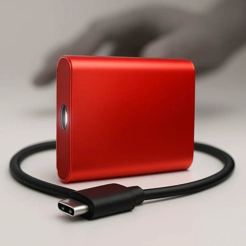 Bærbar ekstern SSD, USB-C, Højhastighed Solid State Drive