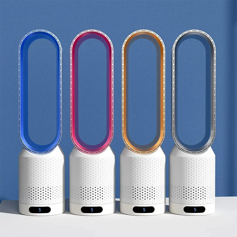 Bærbar luftkøler – ventilator med kølefunktion og LED-lys