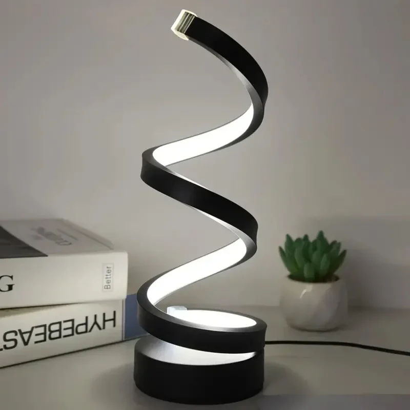 Dimbar skulpturel bordlampe med TwistLED-design