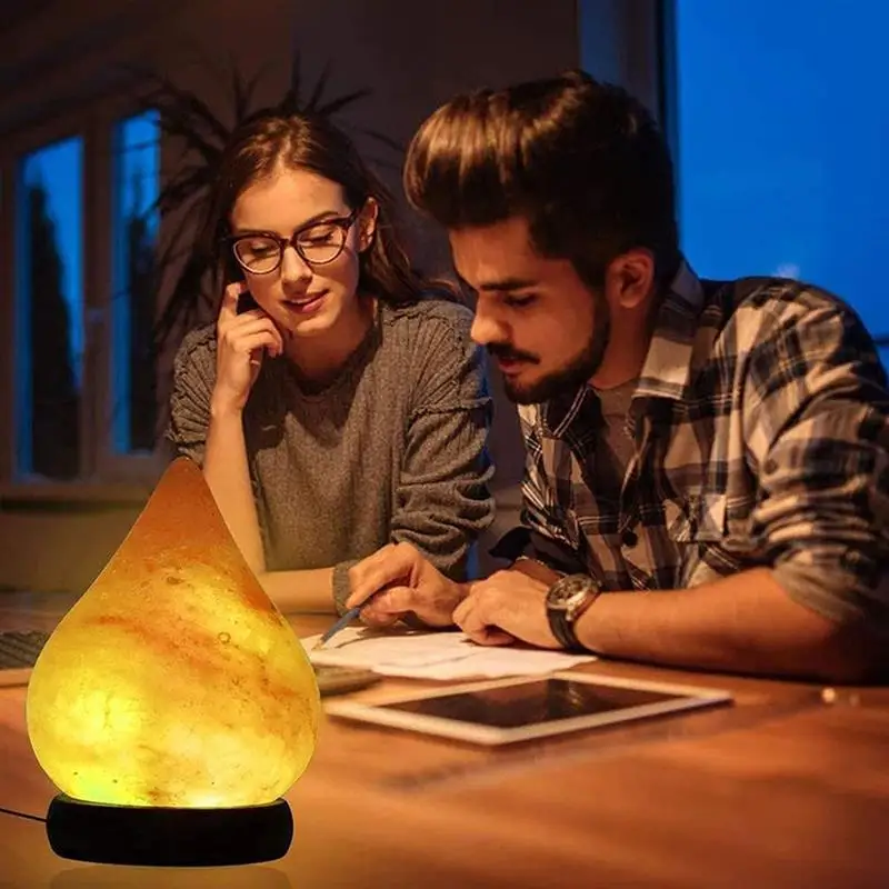 LED Crystal Night Light with Color Changing USB Himalayan Salt Lamp
