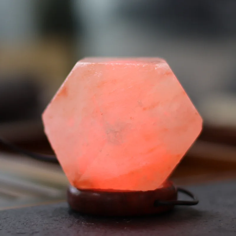 LED Crystal Night Light with Color Changing USB Himalayan Salt Lamp