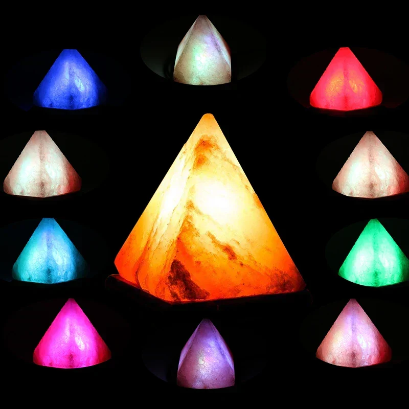 LED Crystal Night Light with Color Changing USB Himalayan Salt Lamp