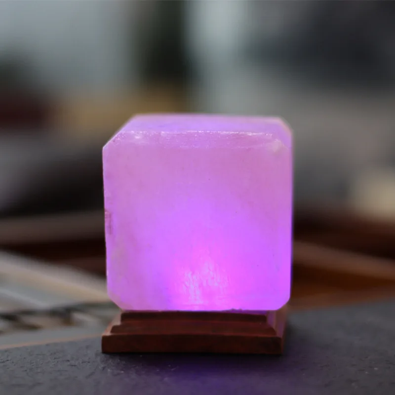 LED Crystal Night Light with Color Changing USB Himalayan Salt Lamp