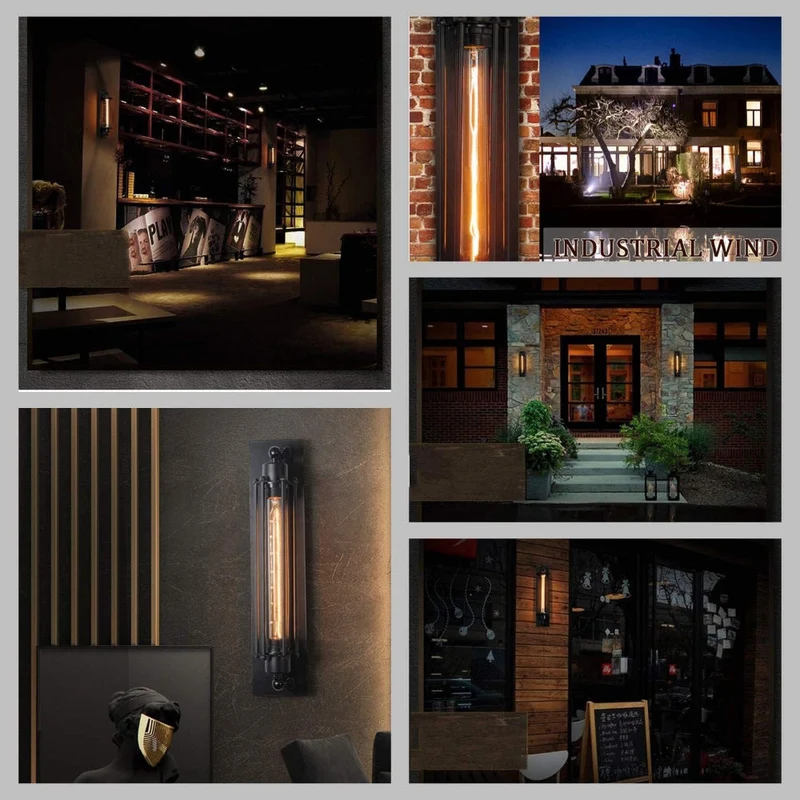 LED Væglampe i Vintage Stil - Tidløst Design med Elegant Præg