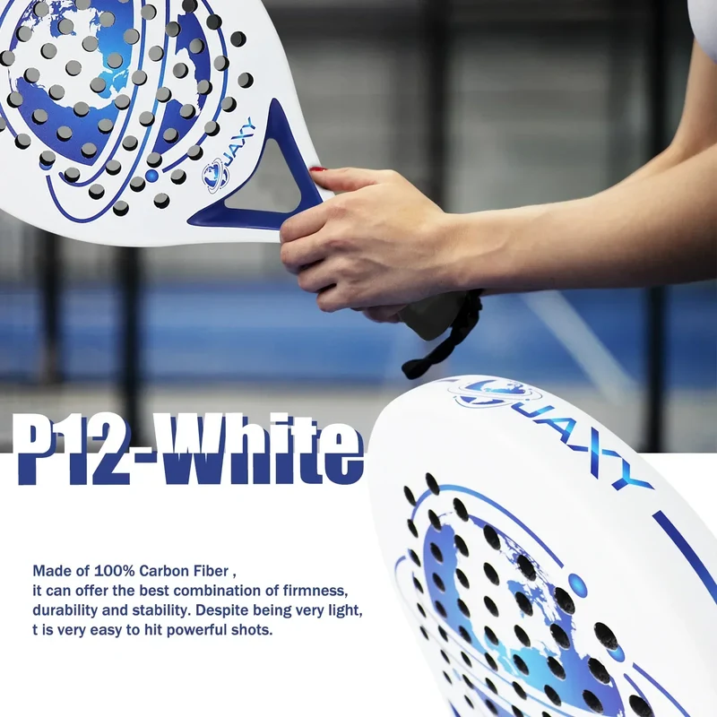 Letvægts Padelbat i kulfiber, mat finish, til nybegyndere og professionelle