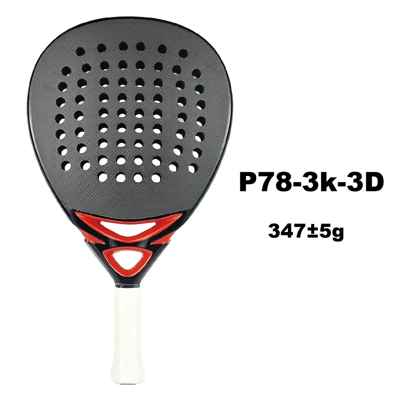 Letvægts Padelbat i kulfiber, mat finish, til nybegyndere og professionelle