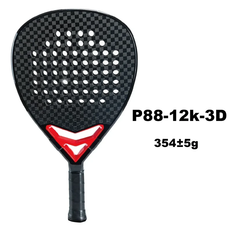 Letvægts Padelbat i kulfiber, mat finish, til nybegyndere og professionelle