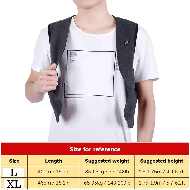 USB-Heated Vest for Men - Comfortable Warmth on the Go