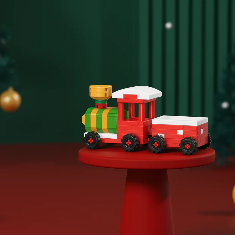 Kreativt Byggesæt til Børn – Juleklodser med Figurer