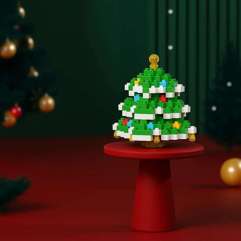 Kreativt Byggesæt til Børn – Juleklodser med Figurer