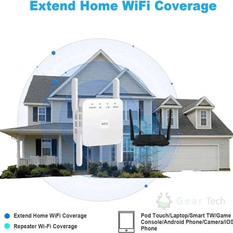 Dual-Band WiFi Signal Extender – Trådløs Forstærker