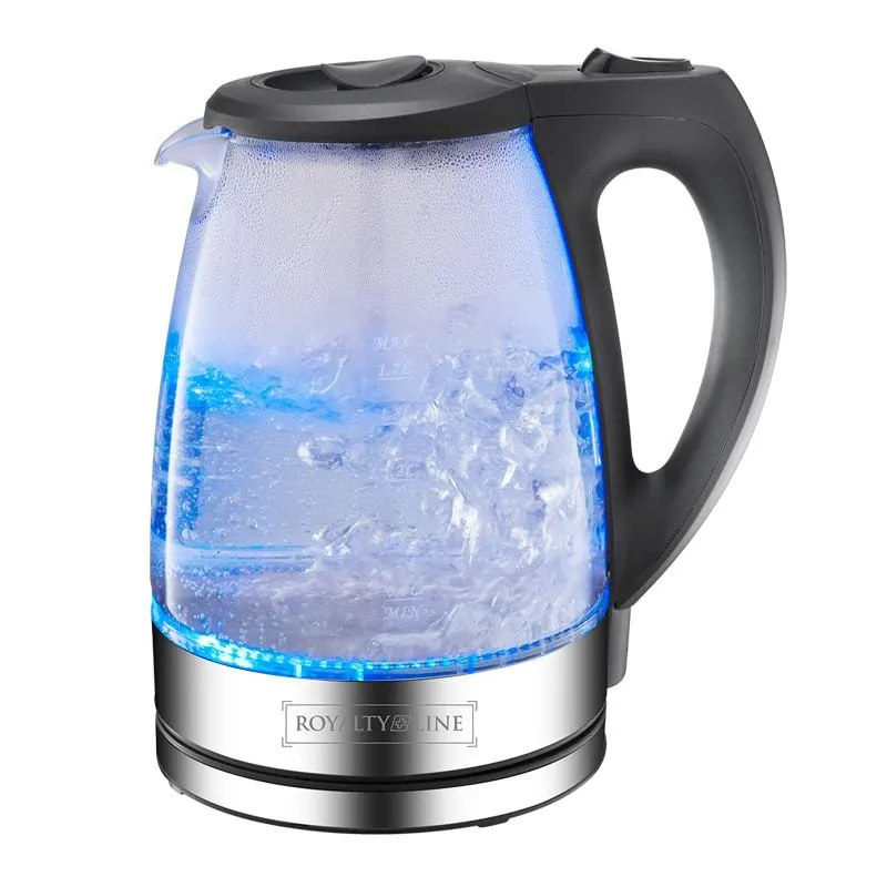 Vattenkokare 1,7 liter 2200W m/360° bas och blått LED-ljus