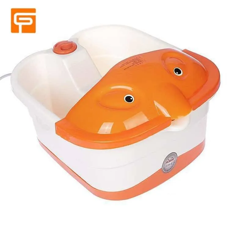 Fotspa med värme- bubbel- vibration & rullmassage
