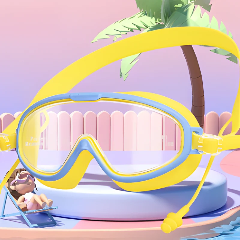SoftGoggles 1+1 GRATIS: Stort Ram Vattentäta Antimist Set Soft Goggles