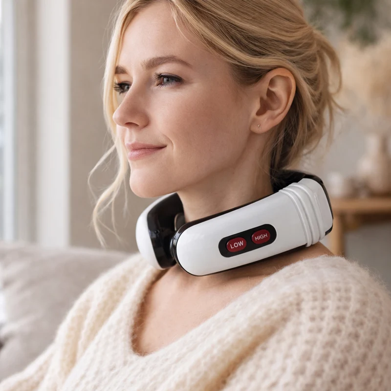 Nackmassage med Elektrostimulering och Magneter