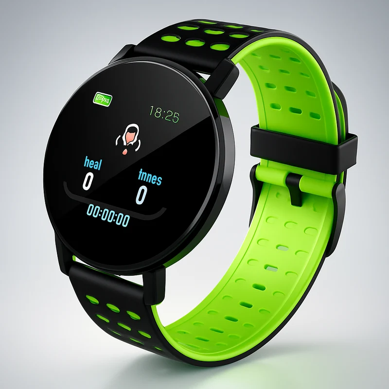 Vandtæt smartwatch med fitness tracker og aktivitetsmonitorering