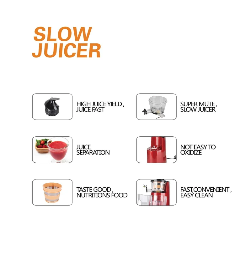 Slowjuicer till frukt och gröntsaker