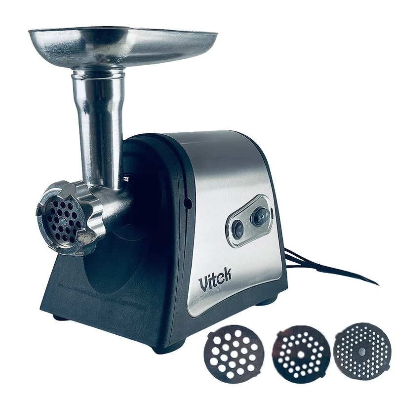 Köttkvarn / köttkvarn 2500 watt med 2 hålskivor & tillbehör