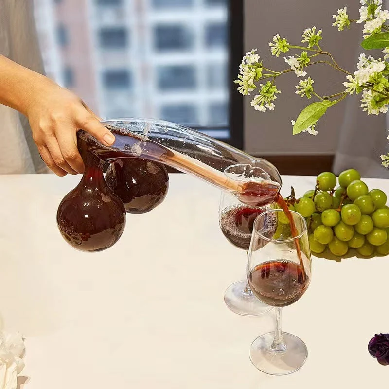 Glas dekanter | Elegant design med 650 ml kapacitet | Gennemsigtig