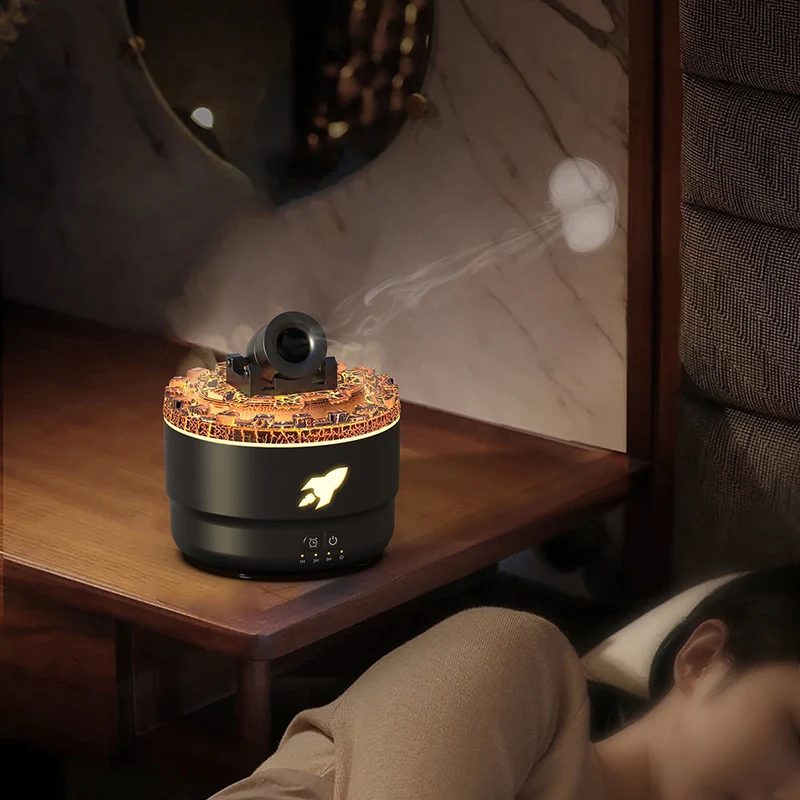 Aroma Diffuser og Luftfugter med Natlys