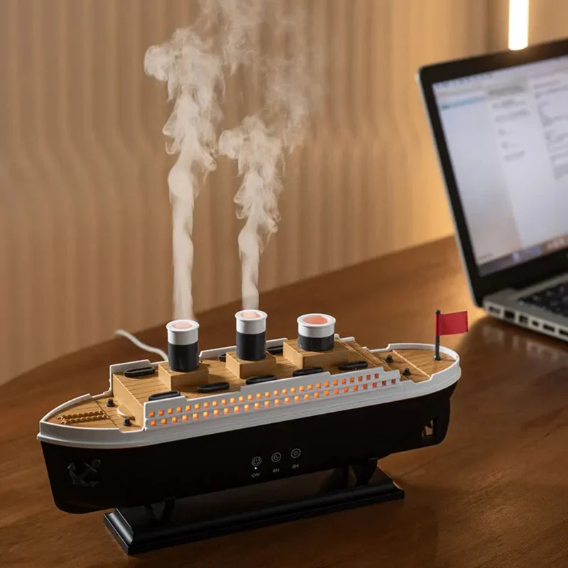 Aromaterapi Diffuser med Beroligende Tåge og LED Lys