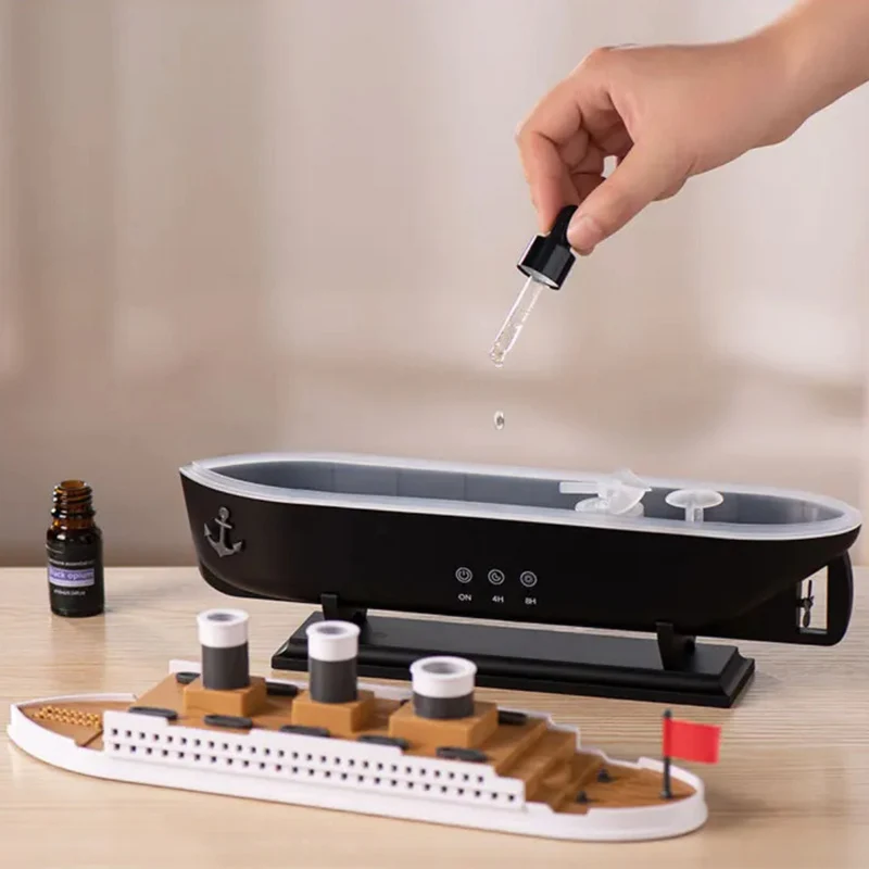 Aromaterapi Diffuser med Beroligende Tåge og LED Lys