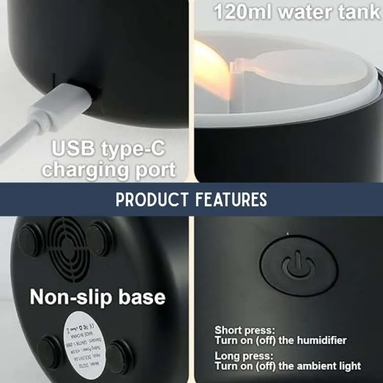 Aroma Diffuser til Æteriske Olier - Candlelight