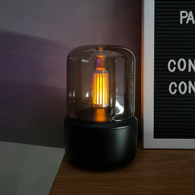 Moderne LED Diffuser med Flammeeffekt og Æteriske Olier