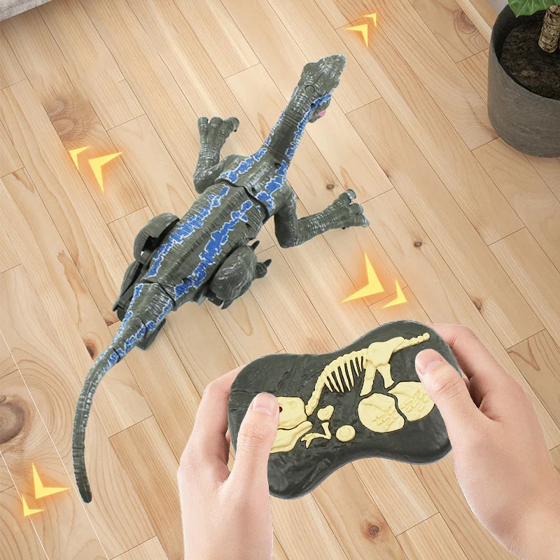 Interaktiv Dinosaur med Nebulizer og Fjernbetjening
