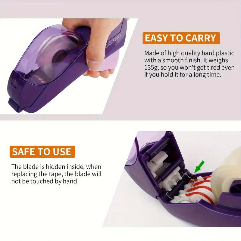 QuickSeal Tape Dispenser – Hurtig En-Hånds Påføring