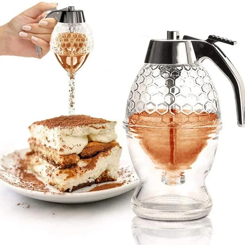 Elegant Honningdispenser med Drypfri Teknologi – AmberDrop