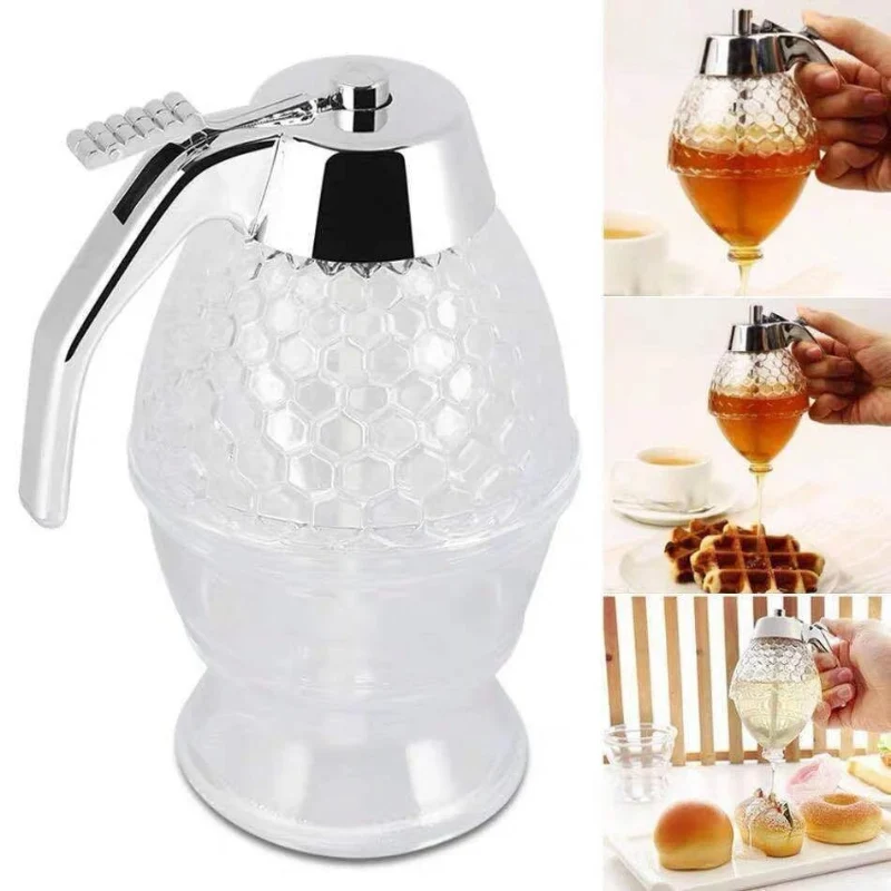 Elegant Honningdispenser med Drypfri Teknologi – AmberDrop