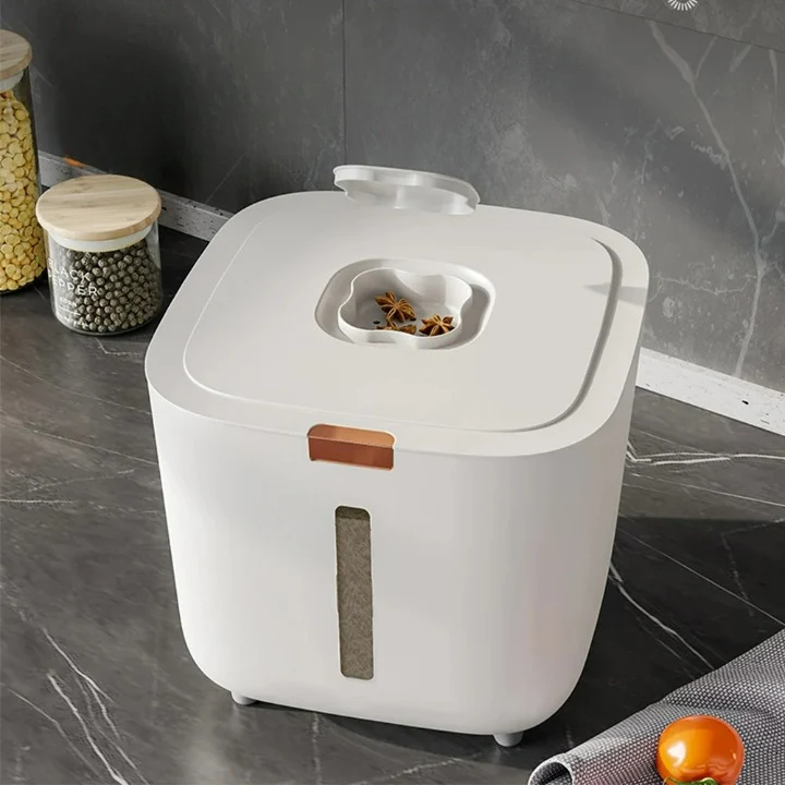 Sikret cereal dispenser med låg (5–10 kg) - Kornboks