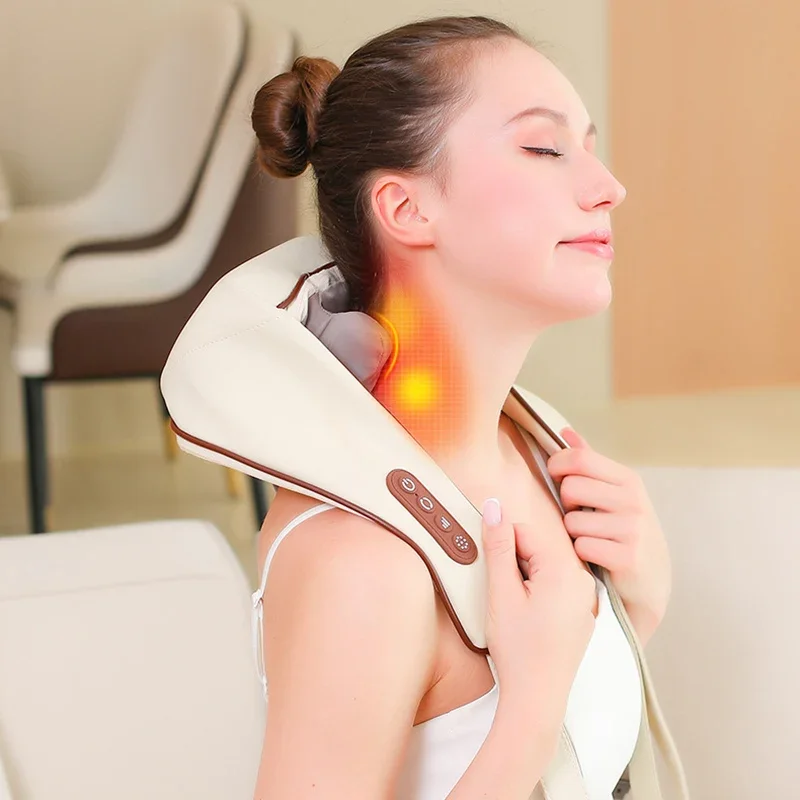 Healo Nakke Massageapparat - Dybt Shiatsu Lindre smerte