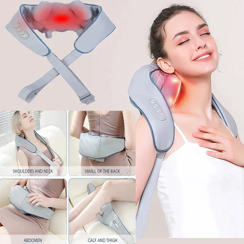 Healo Nakke Massageapparat - Dybt Shiatsu Lindre smerte