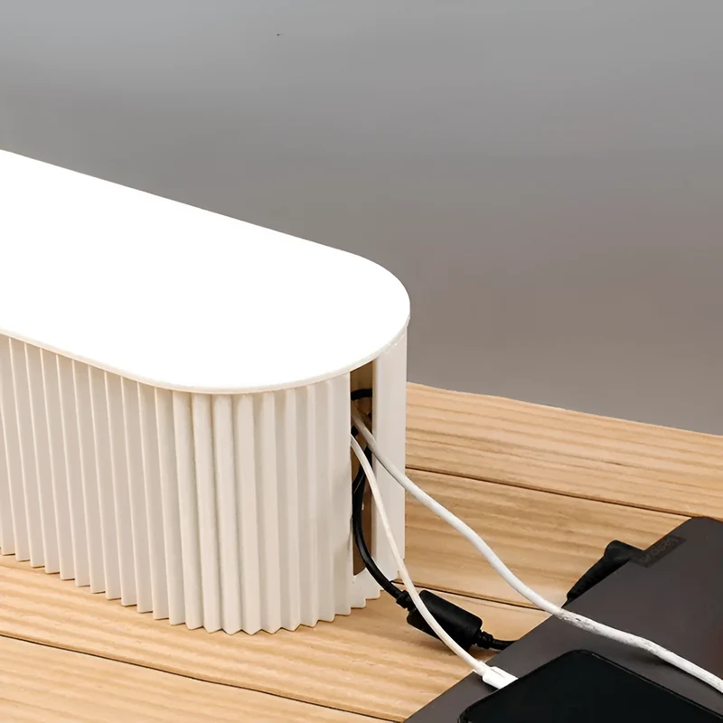 Kabelopbevaring i minimalisk macarondesign - Organizer til opladere og kabler