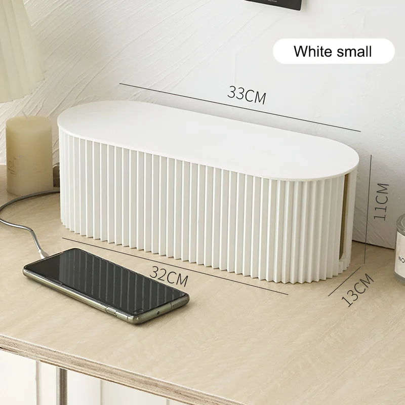 Kabelopbevaring i minimalisk macarondesign - Organizer til opladere og kabler