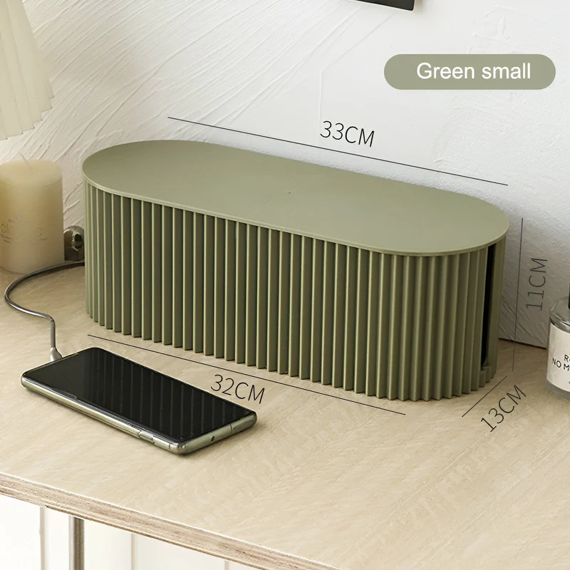 Kabelopbevaring i minimalisk macarondesign - Organizer til opladere og kabler