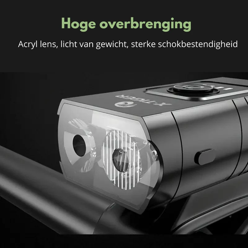 LED Cykellys - 1000 & 500 Lumen | Genopladelig via USB