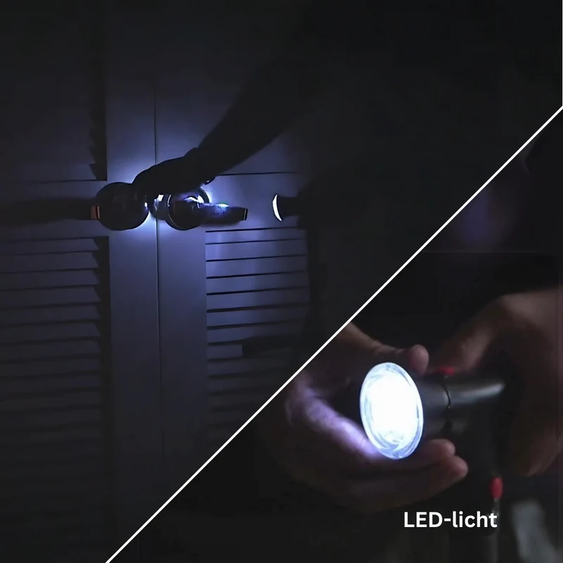 Luksus Gåstativ med LED Sikkerhedslys – Letvægts og Ergonomisk Håndtag