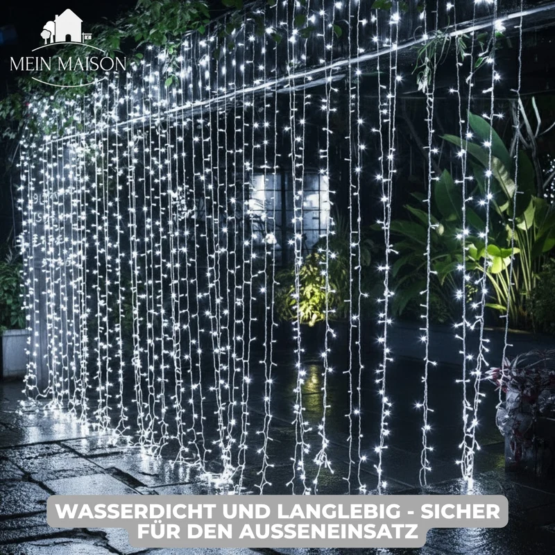 Lysende Gardin – Farverigt Lysshow til Enhver Begivenhed!