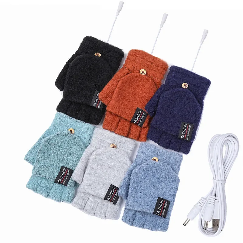 USB Varmehandsker | 3 Temperaturindstillinger | Blødt Strikkemateriale | Unisex Størrelse
