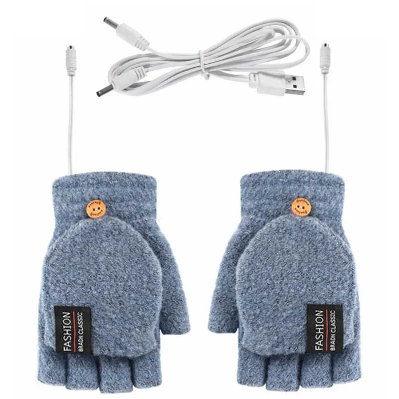 USB Varmehandsker | 3 Temperaturindstillinger | Blødt Strikkemateriale | Unisex Størrelse