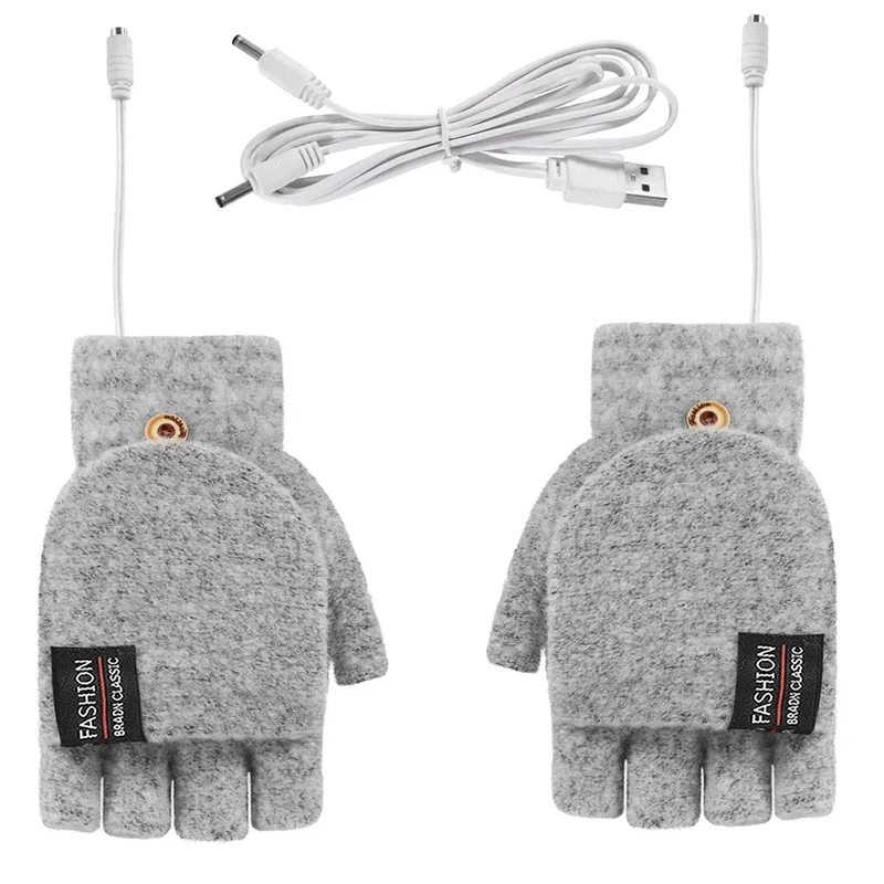 USB Varmehandsker | 3 Temperaturindstillinger | Blødt Strikkemateriale | Unisex Størrelse