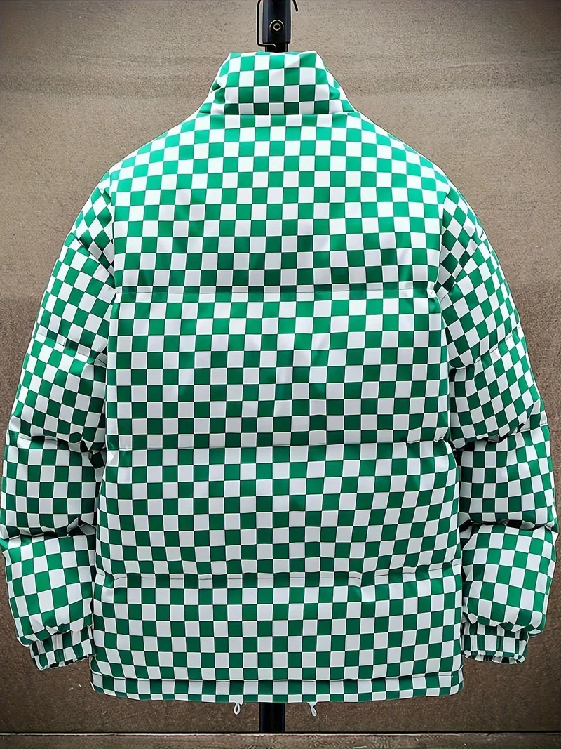 Elegant quilted jakke til mænd – Åndbar og varm vinterjakke med høj krave